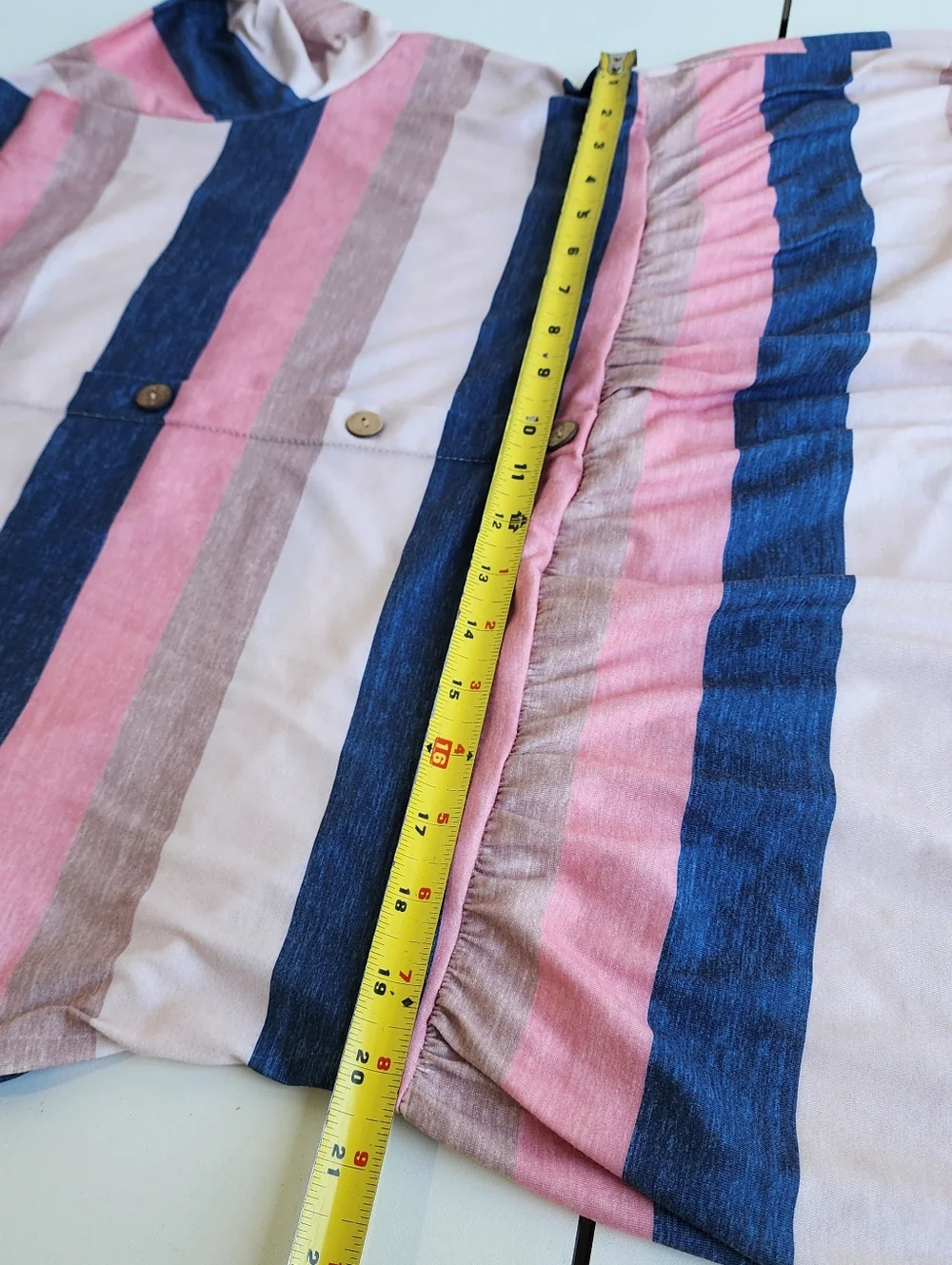 Emery Rose Curve 2XL Pink Blue Beige Knit Stretch Short SLEEVE DRESs Button - Picture 13 of 16